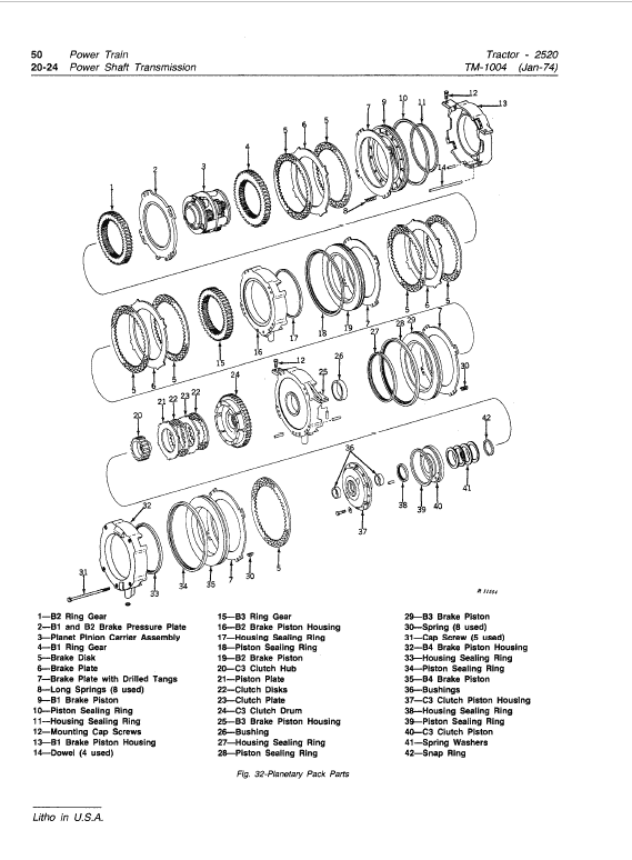 John Deere 2520 Row Crop and Hi-Crop Tractors Technical Manual Workshop Guide