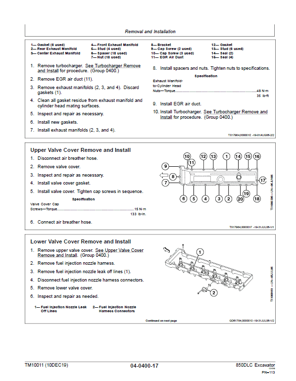 John Deere 850DLC Excavator Repair Technical Manual Workshop Guide