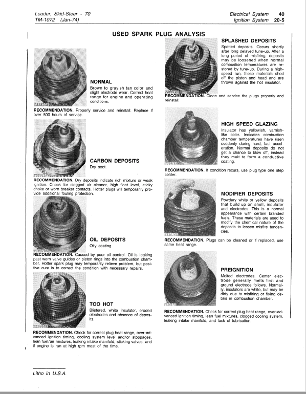 John Deere 70 SkidSteer Loader Repair Technical Manual (TM1072) Workshop Guide