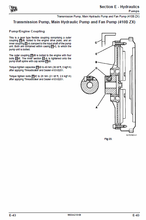 JCB 407BZX, 408BZX, 409BZX, 410BZX Wheeled Loader Service Manual Workshop Guide