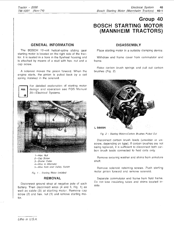 John Deere 2030 Utility Tractor Repair Technical Manual Workshop Guide