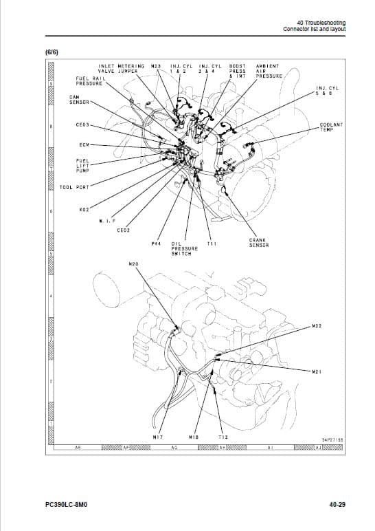 Komatsu PC390LC-8M0 Excavator Repair Service Manual Workshop Guide