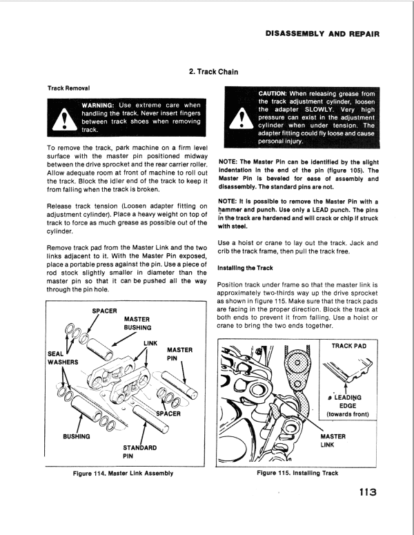 Drott 35 Series D Crawler Excavator Series D Service Manual Workshop Guide