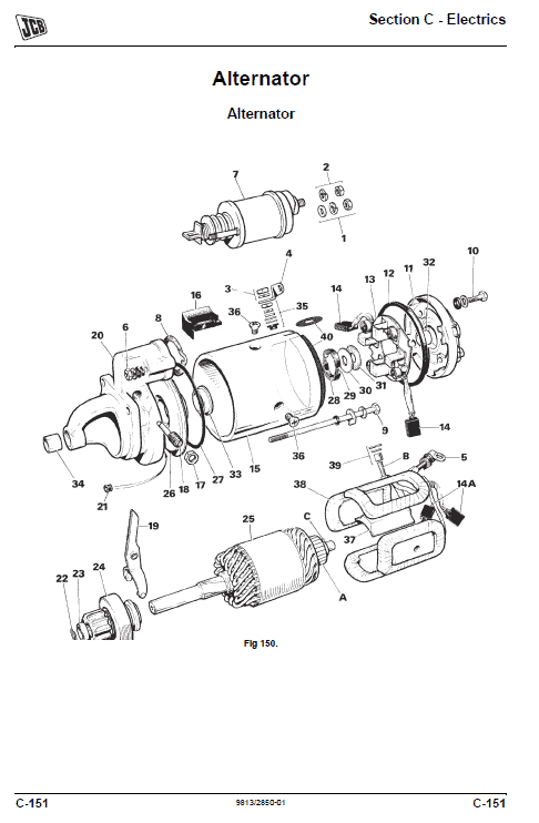 JCB 411, 413S, 417 Wheeled Loader Shovel Service Manual Workshop Guide