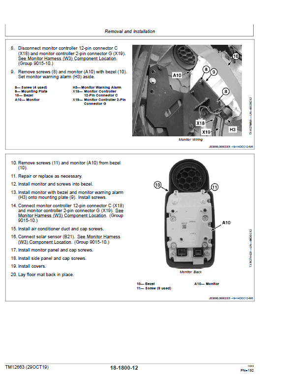 John Deere 245GLC Excavator Repair Technical Manual (S.N after E600001 – ) Workshop Guide