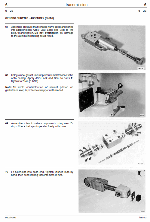 JCB 406, 407, 408, 409 Wheeled Loader Shovel Service Manual Workshop Guide
