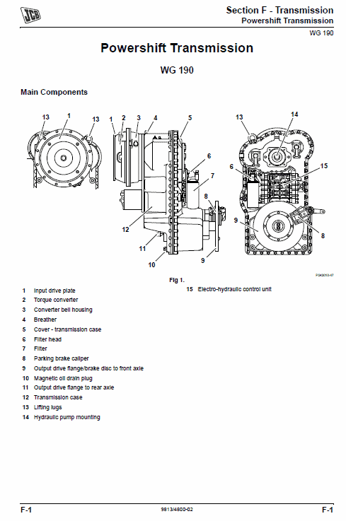 JCB 455ZX Wheeled Loader Shovel Service Manual Workshop Guide
