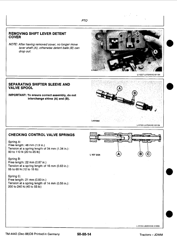 John Deere 3050, 3350, 3650 Tractors Repair Technical Manual Workshop Guide