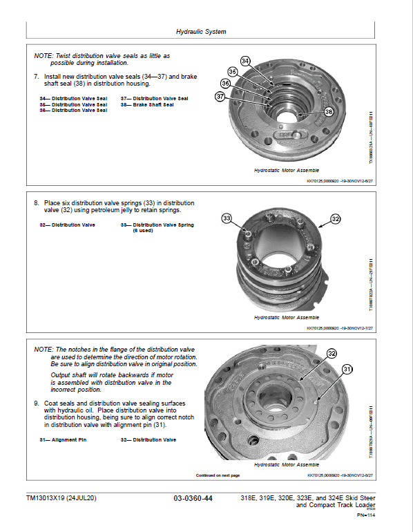 John Deere 319E, 323E SkidSteer Loader Technical Manual (EH Controls – SN after G254917) Workshop Guide