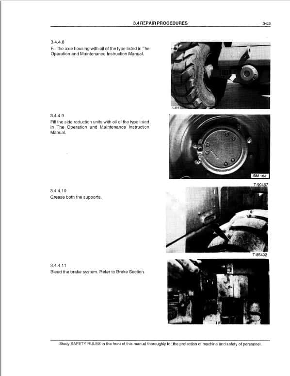 Fiatallis FR90 Wheel Loader Repair Service Manual