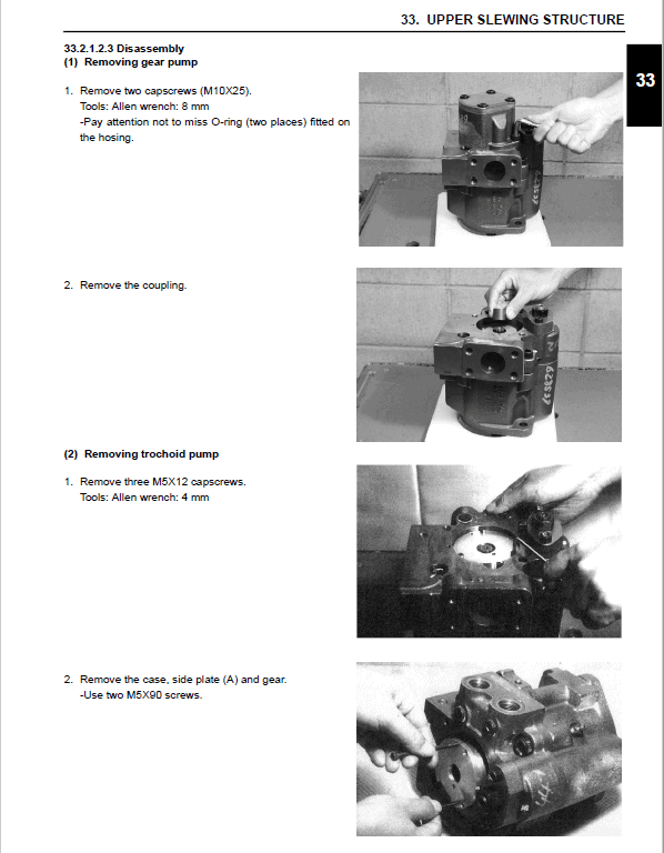 Kobelco SK30SR-5, SK35SR-5 Hydraulic Excavator Repair Service Manual Workshop Guide