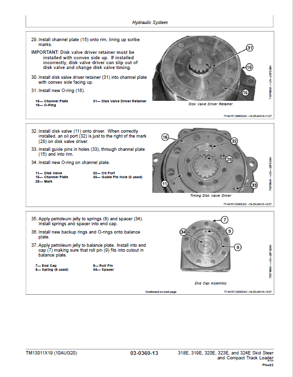 John Deere 319E, 323E SkidSteer Loader Technical Manual (EH Controls – SN after J249321) Workshop Guide