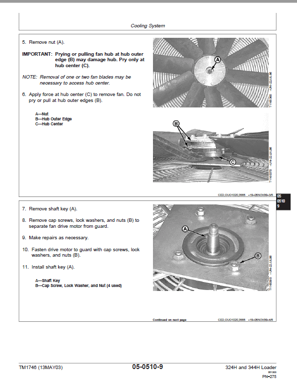 John Deere 324H, 344H Loader Repair Technical Manual Workshop Guide