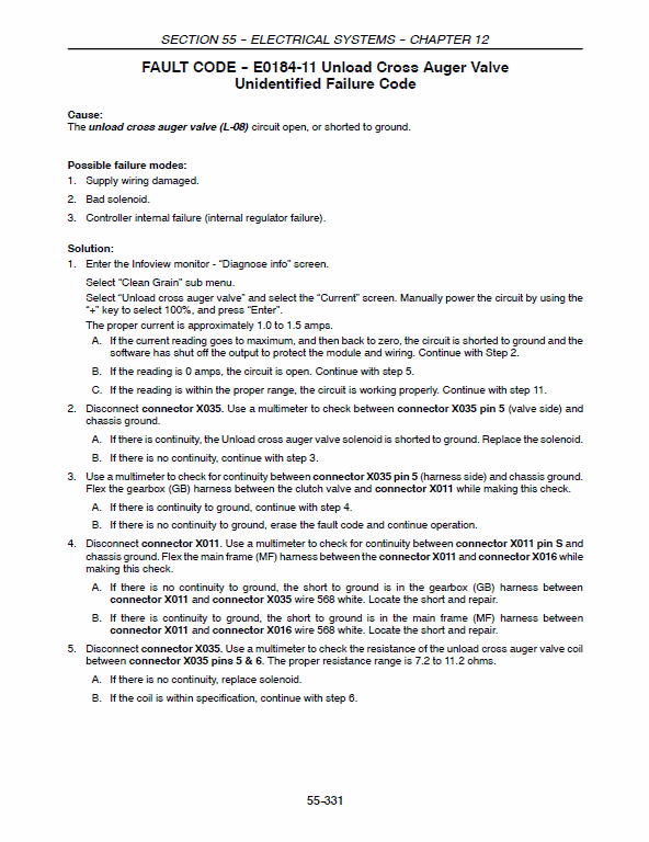 New Holland CX860, CX880 Combines Service Manual Workshop Guide