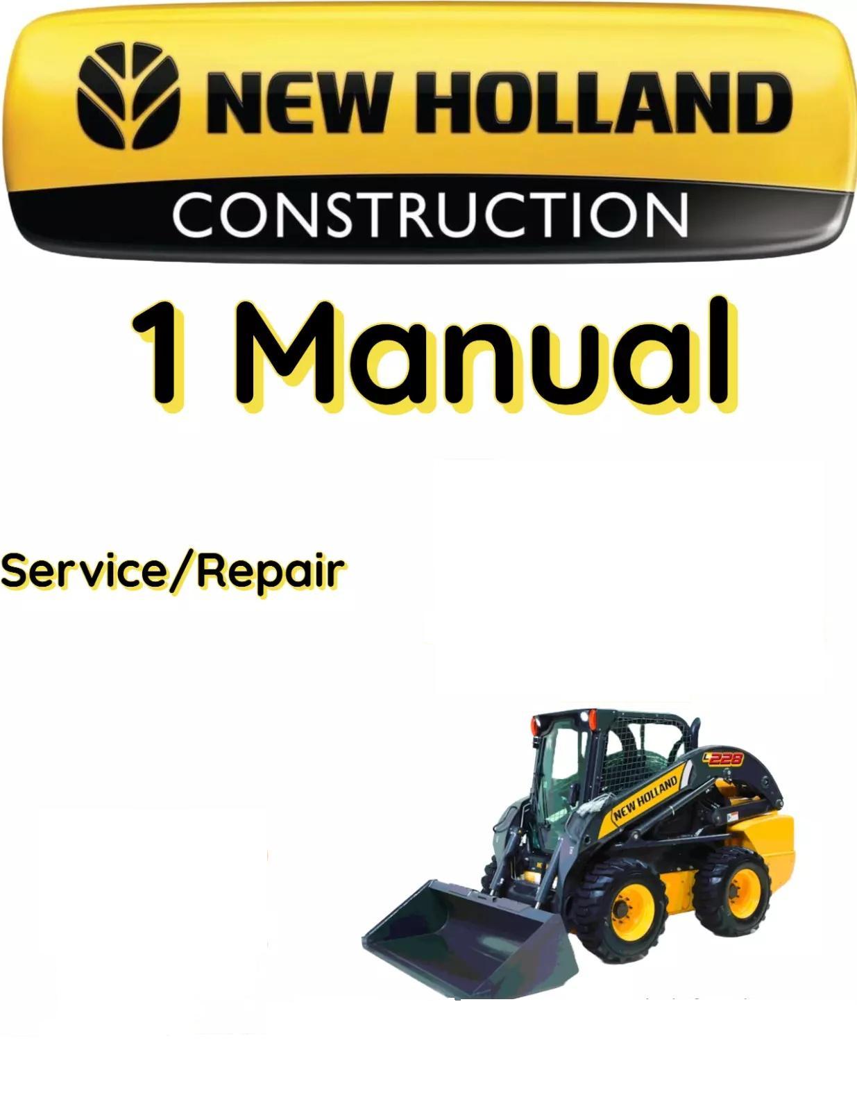 NEW HOLLAND LS170 SKID STEER LOADER MANUAL SERVICE REPAIR SHOP