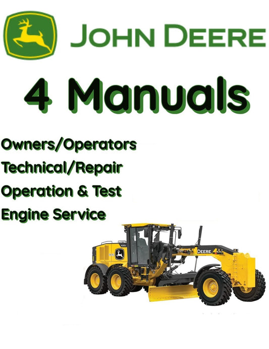 JOHN DEERE 772G MOTOR GRADER OWNERS OPERATION TECHNICAL ENGINE MANUAL