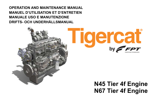 Tigercat 604E Skidder Operators and Engine Manual (6041001 – 6042000)