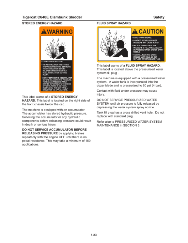 Tigercat C640E Skidder Operators and Engine Manual (6402001 – 6402500)