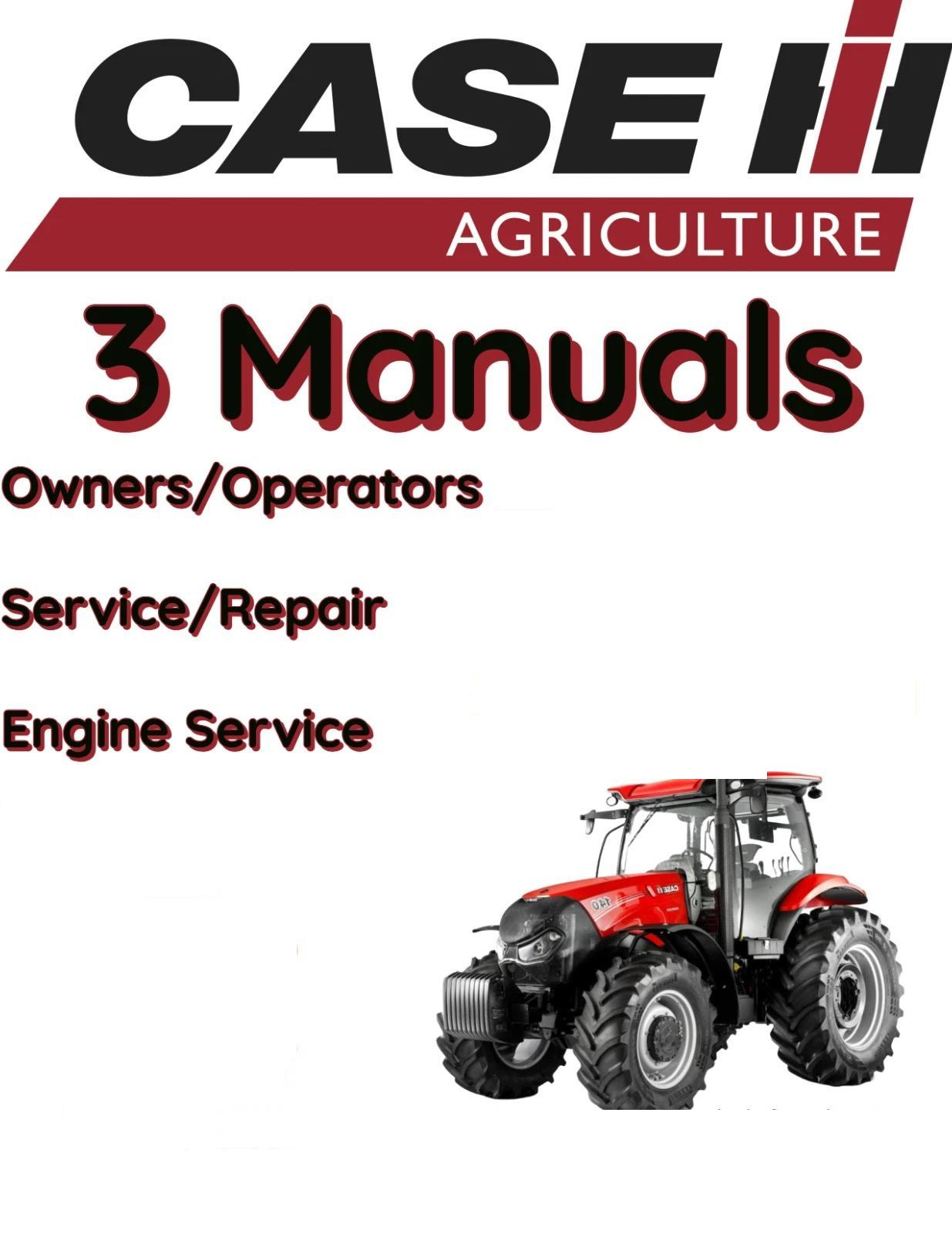CASE IH MX110 TRACTOR MANUAL OPERATORS SERVICE SHOP ENGINE REPAIR OWNERS