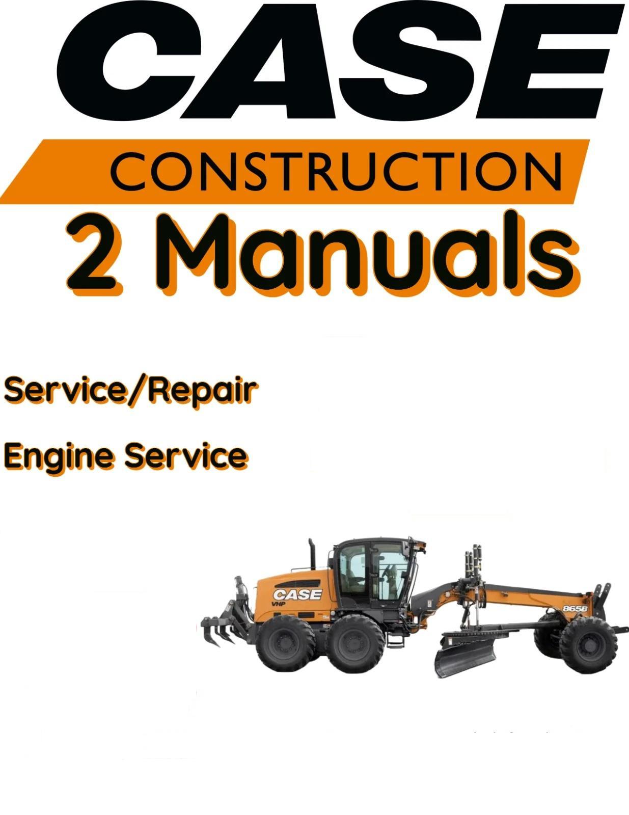 CASE 845B DHP MOTOR GRADER MANUAL SERVICE REPAIR SHOP ENGINE