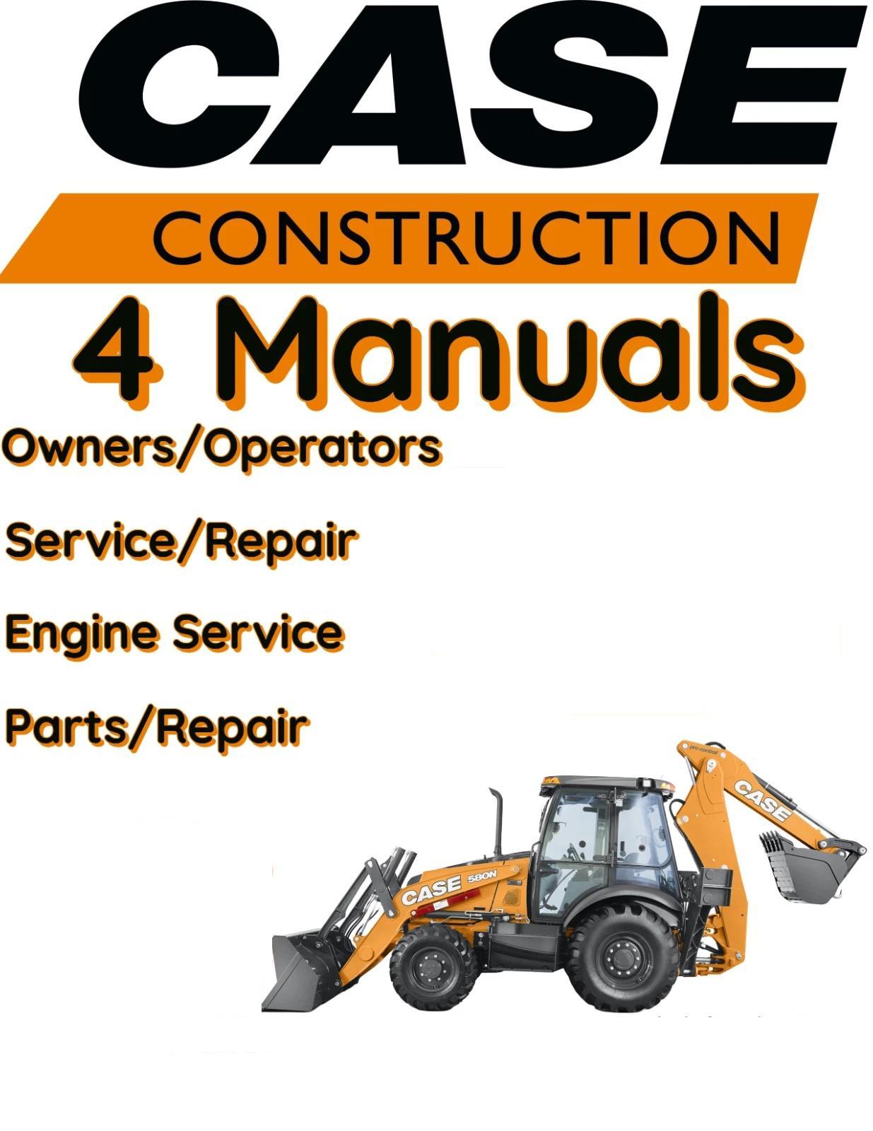 CASE 590 SUPER M+ SERIES 3 LOADER BACKHOE MANUAL OWNERS SERVICE ENGINE PARTS