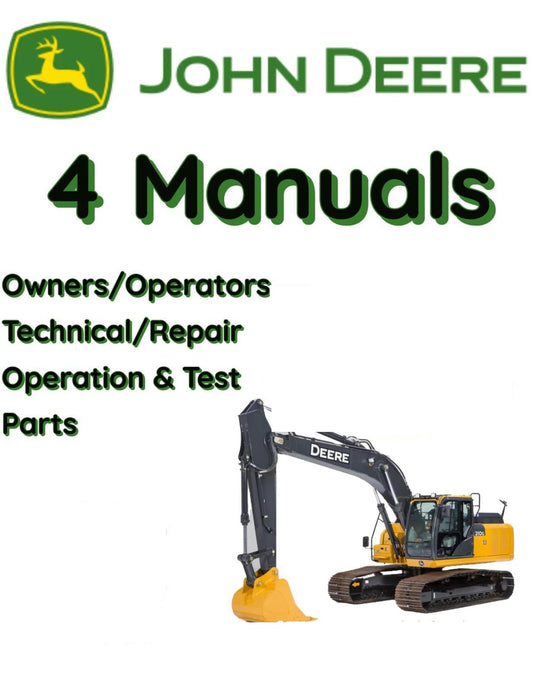 JOHN DEERE 35D EXCAVATOR OWNERS TECHNICAL OPERATION & TEST PARTS MANUAL