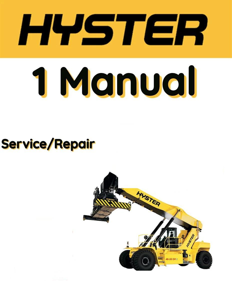 HYSTER REACH STACKER (A289) RS45-31CH SERVICE REPAIR SHOP MANUAL