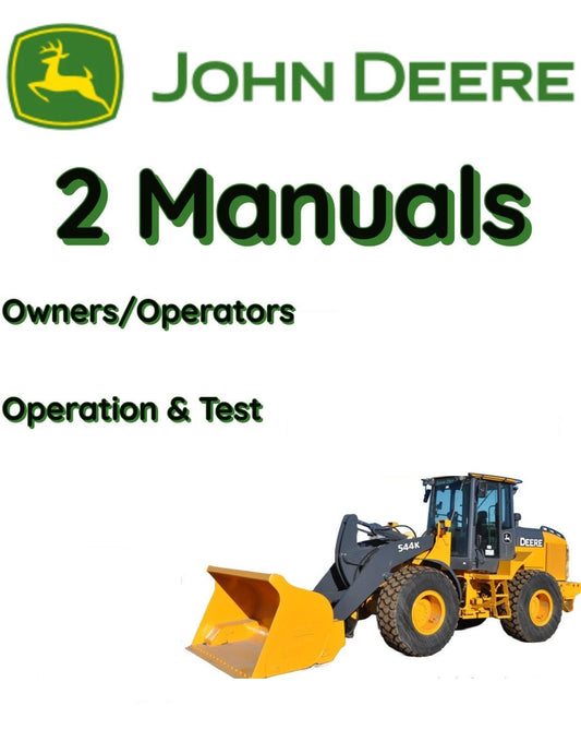 JOHN DEERE 624K LOADER OWNERS OPERATION & TEST MANUAL