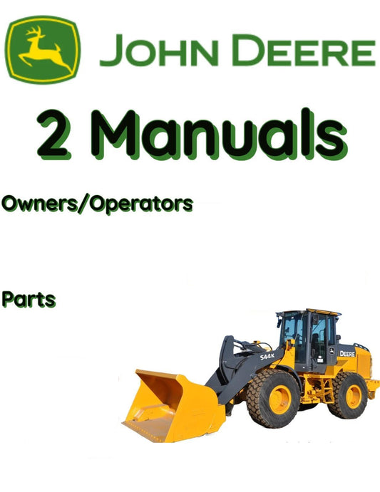 JOHN DEERE 444J LOADER OWNERS OPERATORS PARTS MANUAL