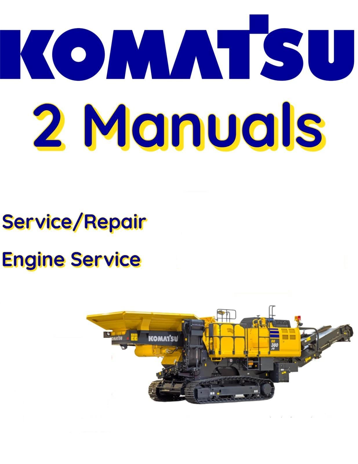 KOMATSU BR480RG-1 MOBILE CRUSHER SERVICE ENGINE REPAIR MANUAL