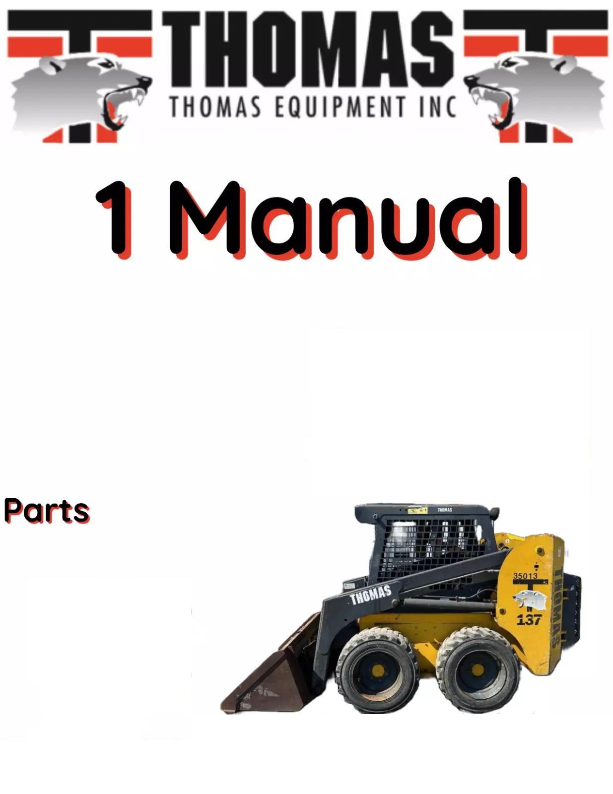 THOMAS 103 SKID STEER LOADER MANUAL PARTS  S