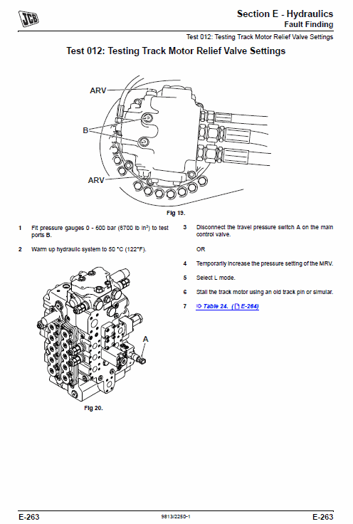 JCB JS370 Tracked Excavator Service Manual Workshop Guide