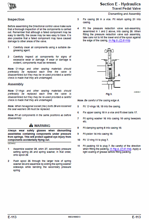 JCB JS360 Tier 3 Auto Tracked Excavator Service Manual Workshop Guide