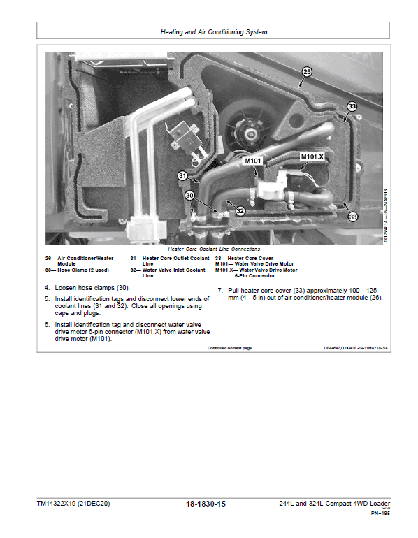 John Deere 244L, 324L Compact 4WD Loader Repair Technical Manual (S.N after B047716 – ) Workshop Guide
