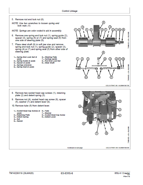 John Deere 850J-II Crawler Dozer Technical Manual (SN. from C306799 – C354851) Workshop Guide