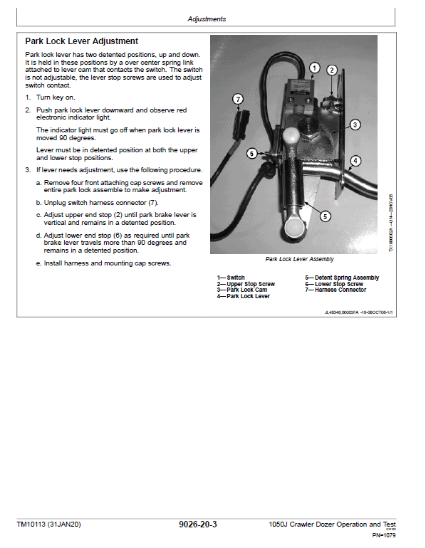 John Deere 1050J Crawler Dozer Repair Technical Manual Workshop Guide
