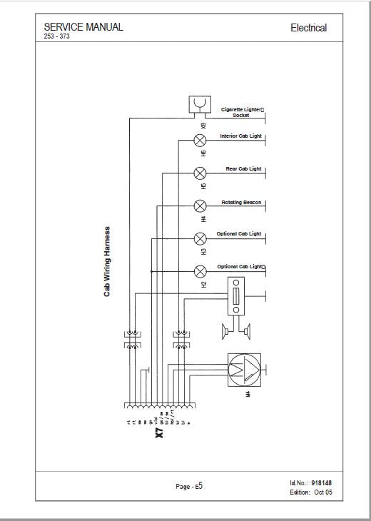 Gehl GE 253, GE 303, GE 353, GE 373 Excavator Repair Service Manual