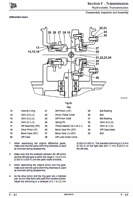 JCB 323, 327 HST Tractor Service Manual Workshop Guide