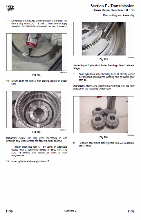 JCB Vibromax VM46D, VM75D, VM115D, VM132D, VM146D, VM166D, VM200D Tier 3 Manual Workshop Guide