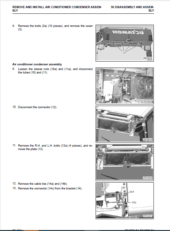 Komatsu D51EXi-24, D51PXi-24 Dozer Service Manual Workshop Guide