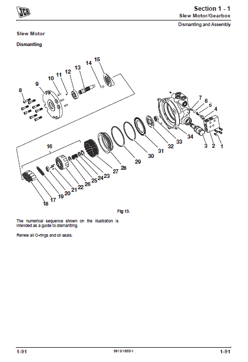 JCB 8040ZTS, 8045ZTS, 8050ZTS, 8055ZTS Mini Excavator Service Manual Workshop Guide