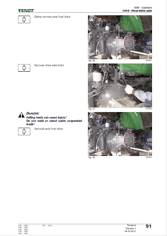 Fendt 714, 716, 718, 720, 722, 724 Vario Scr (3b) Tractors Workshop Repair Manual Workshop Guide