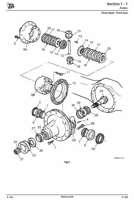 JCB 407BZX, 408BZX, 409BZX, 410BZX Wheeled Loader Service Manual Workshop Guide