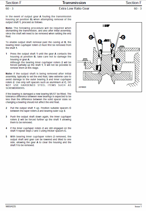 JCB TM200, TM270, TM300 Wheeled Loader Shovel Service Manual Workshop Guide
