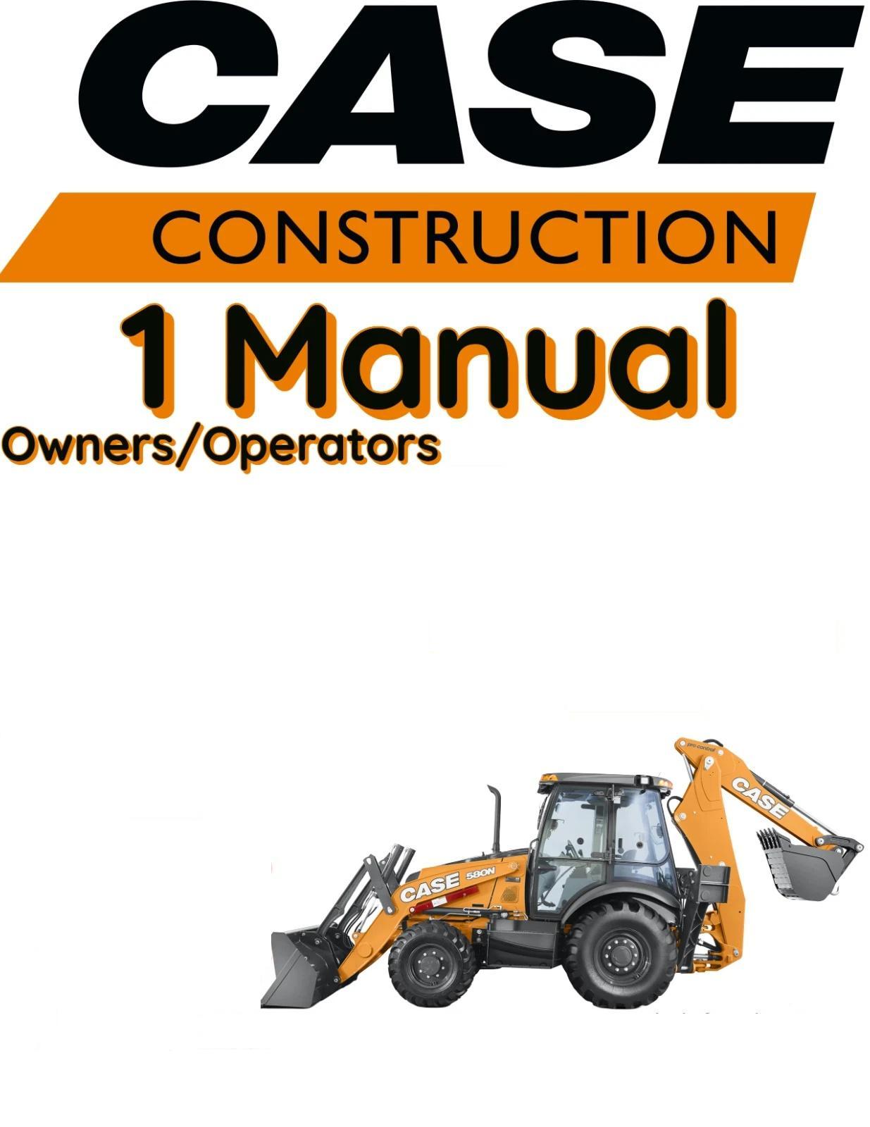 CASE 680G LOADER BACKHOE MANUAL OPERATORS OWNERS