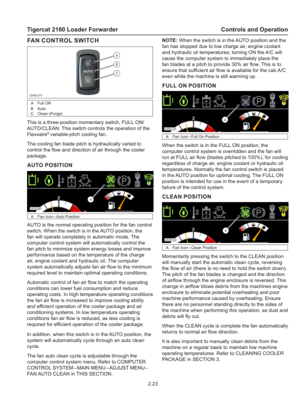 Tigercat 2160 Loader Forwarder Repair Service Manual (21600101 – 21600500)