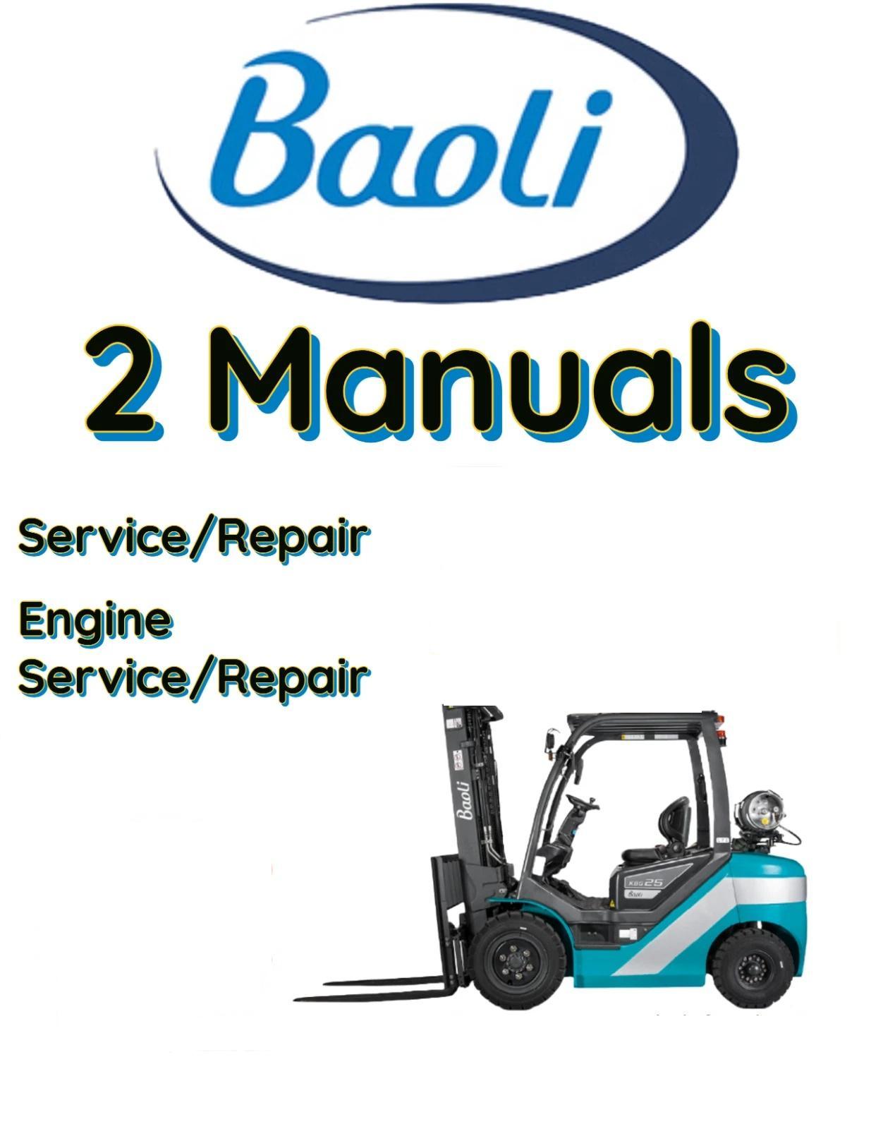 BAOLI KBG35 FORKLIFT SERVICE REPAIR ENGINE SHOP MANUAL