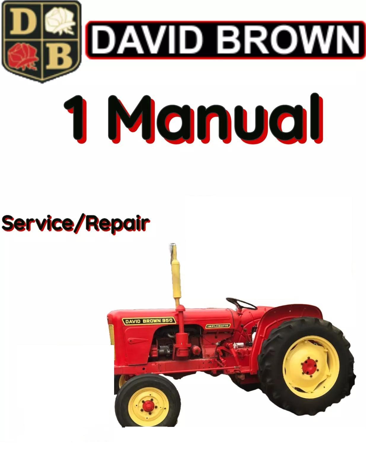 DAVID BROWN CASE 895 TRACTOR SERVICE REPAIR SHOP MANUAL