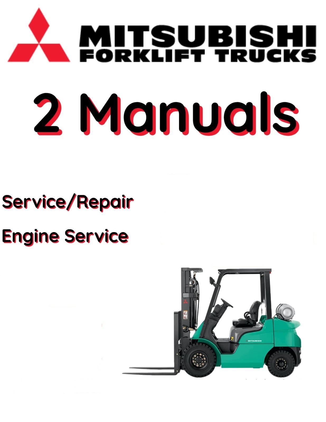 MITSUBISHI FG45K GAS LP PNUEMATIC TIRE FORKLIFT SERVICE ENGINE MANUAL