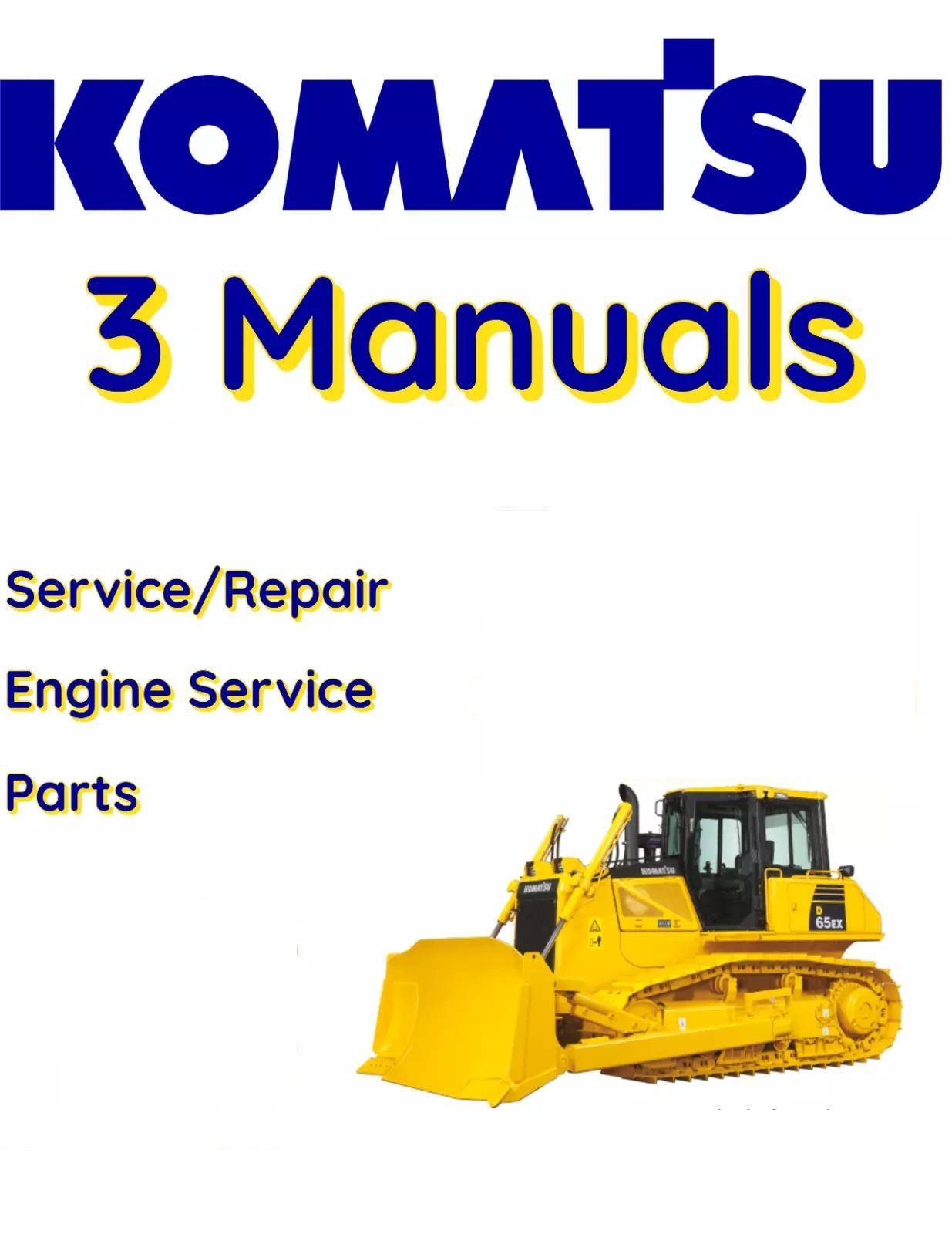 KOMATSU D37E-2 BULLDOZER SERVICE ENGINE REPAIR PARTS MANUAL